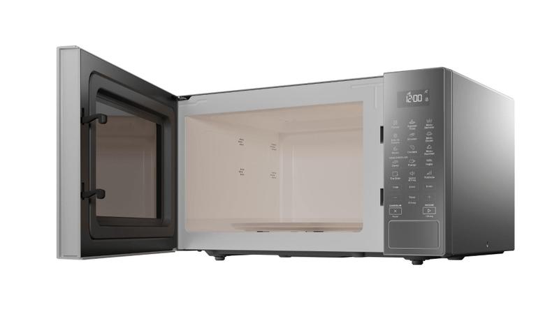 Imagem de Micro-ondas Brastemp 32 Litros cor cinza espelhado com Menu Gourmet - BMS46AR