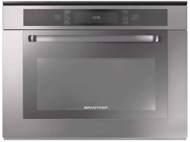 Micro-ondas Brastemp De Embutir 40 Litros cor inox com Grill - BMO40AR Micro-ondas Brastemp De Embutir 40 Litros cor inox com Grill - BMO40AR