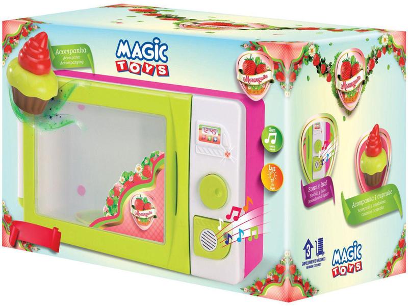 Imagem de Micro-ondas de Brinquedo Moranguita Magic Toys - 3 Peças