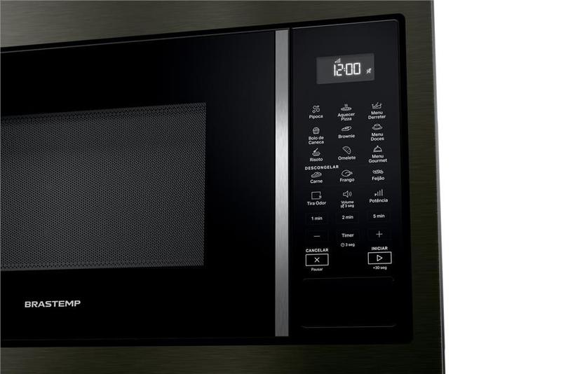 Imagem de Micro-ondas de Embutir Brastemp Eclipse Collection 32L com 18 Receitas Pre-Programadas e Design Sofisticado - BM146AP