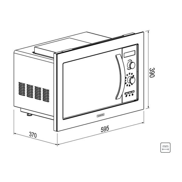 Imagem de Micro-Ondas De Embutir Cook 60 25 L Aço Inox Tramontina