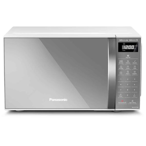 Imagem de Micro-ondas de Mesa Panasonic com 21 Litros de Capacidade Branco com Porta Espelhada - NN-ST27LWRU