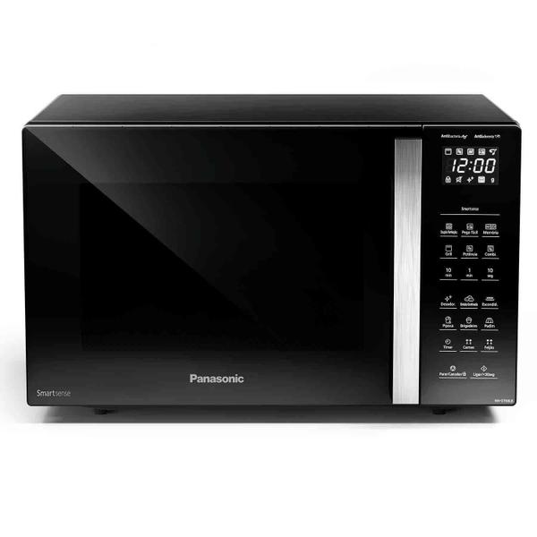 Imagem de Micro-ondas de Mesa Panasonic com 30 Litros de Capacidade e Grill Preto - NN-GT68LBRU