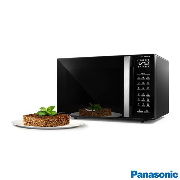 Imagem de Micro-ondas de Mesa Panasonic com 30 Litros de Capacidade e Grill Preto - NN-GT68LBRU