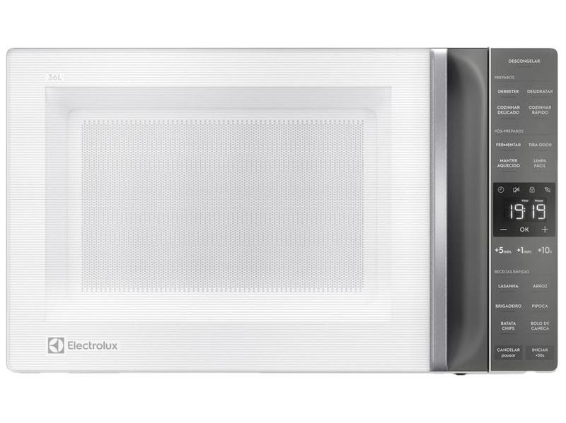 Micro-ondas Electrolux 36L Branco e Cinza ME36B Micro-ondas Electrolux 36L Branco e Cinza ME36B