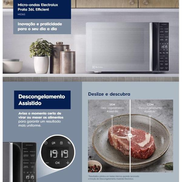 Imagem de Micro-ondas Electrolux ME36S 36L Efficient 1600W