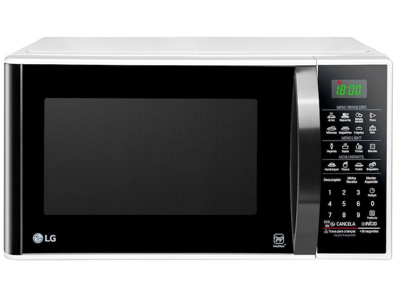 Micro-ondas LG 30L Solo MS3091BC Preto e Branco