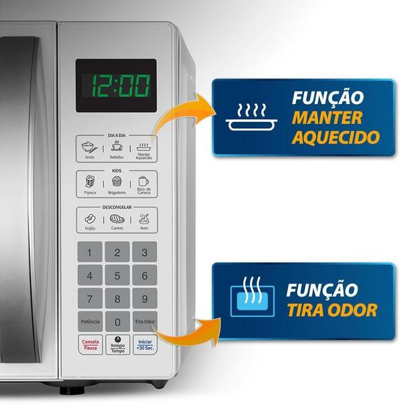 Imagem de Micro-Ondas Mondial 21L Branco Tira Odor Mo-01-21-W 110V