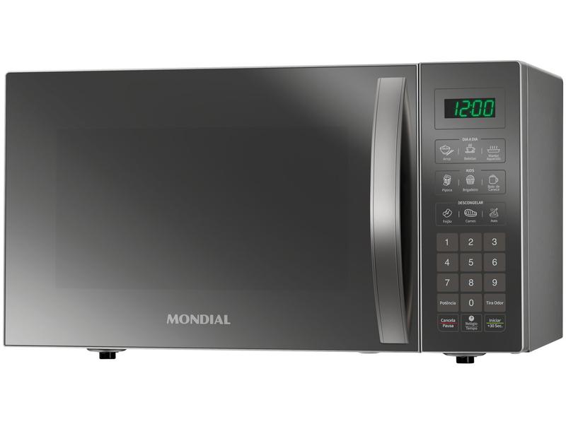 Micro-ondas Mondial 34L Espelhado - MO-02-34-E Micro-ondas Mondial 34L Espelhado - MO-02-34-E