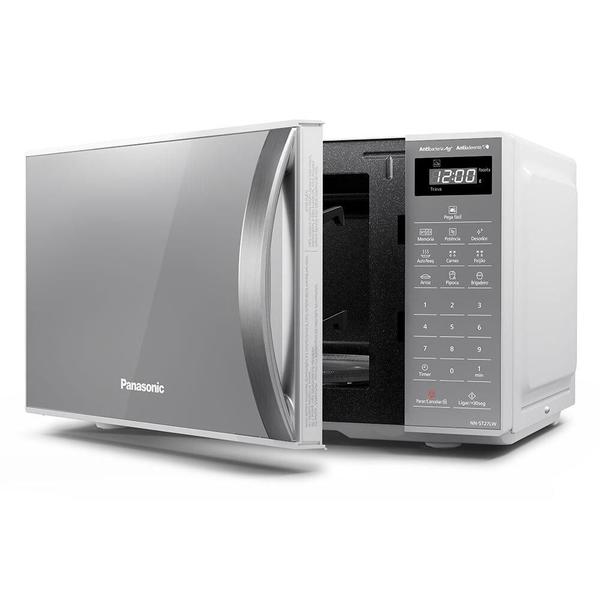 Imagem de Micro-Ondas Panasonic 21 Litros 3 Receitas Branco Espelhado ST27LWRUN 110V