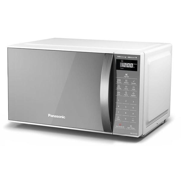 Imagem de Micro-Ondas Panasonic 21 Litros 3 Receitas Branco Espelhado ST27LWRUN 110V