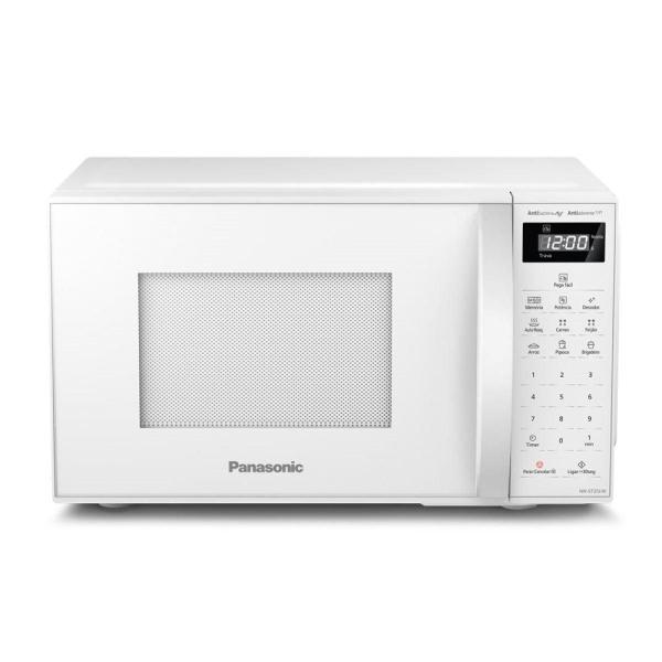 Imagem de Micro-ondas Panasonic 21 Litros NN-ST25LWRUN, Branco/Cinza, 220V