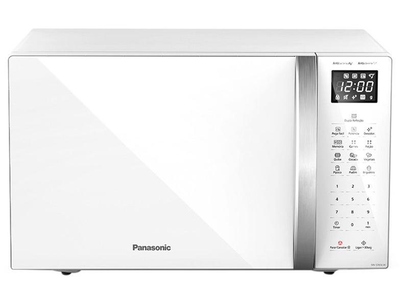 Micro-ondas Panasonic 34L NN-ST65LWRUN Branco Micro-ondas Panasonic 34L NN-ST65LWRUN Branco