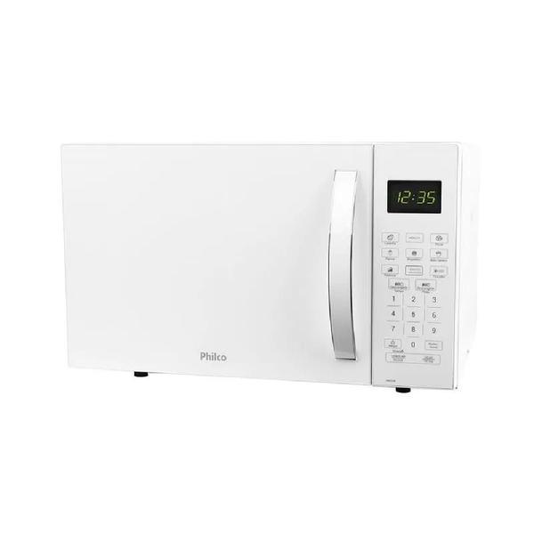 Imagem de Micro-Ondas Philco 20 Litros Multifunções Limpa Fácil Branco PMO23BB  220 Volts