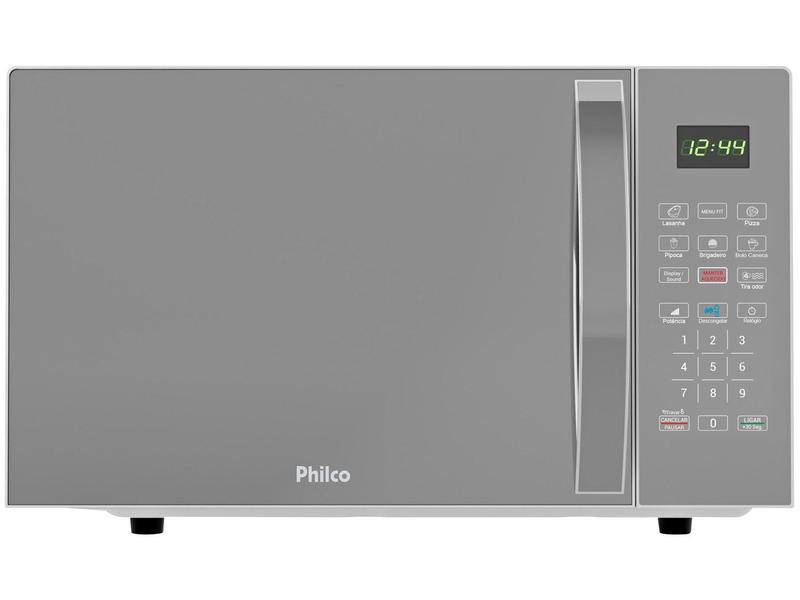 Micro-ondas Philco 33L Prata Espelhado PMO38S Micro-ondas Philco 33L Prata Espelhado PMO38S