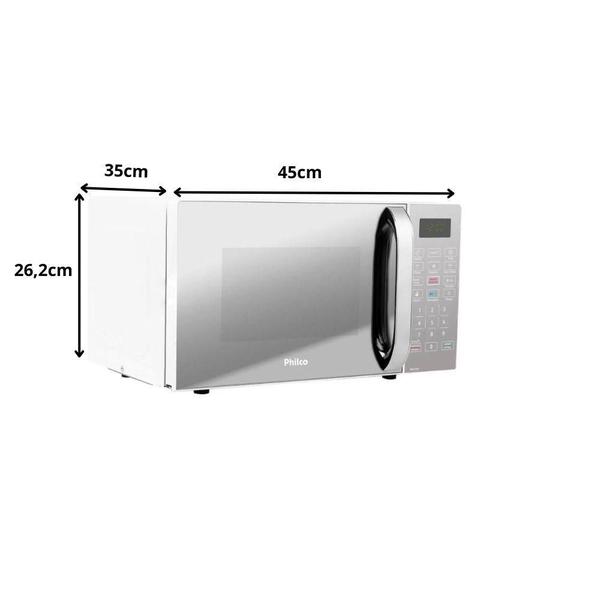 Imagem de Micro-ondas Philco PMO23EB 20L 1100W Limpa Fácil Função Tirar Odor