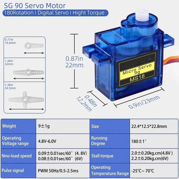 Imagem de Micro Servo Motor Tower pro Sg90 P/ Arduino