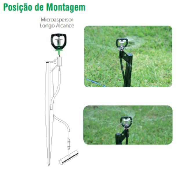 Microaspersor Bailarina Mf2 65 LPH Amanco - Kit 100 Unidades Imagem de Microaspersor Bailarina Mf2 65 LPH Amanco - Kit 100 Unidades