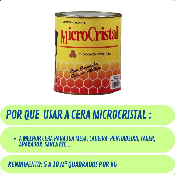 Imagem de Microcristal  incolor - cera carnaúba com cera de abelha impermeabilizante - microcristal - 380g