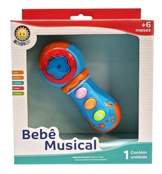 Imagem de Microfone Bebê Musical Azul - KitStar