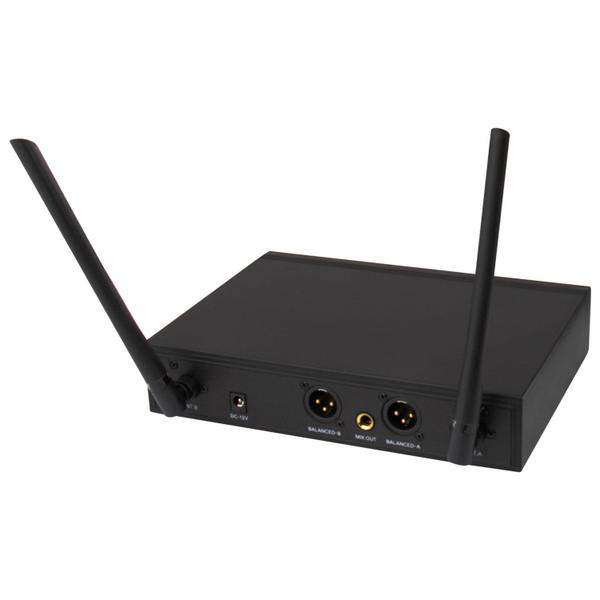 Imagem de Microfone BLG UF-02 - Sem Fio - 2 Microfones - Uhf - Preto