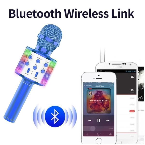 Imagem de Microfone Bluetooth Karaoke Youtuber Gravador Com Som Ws-858