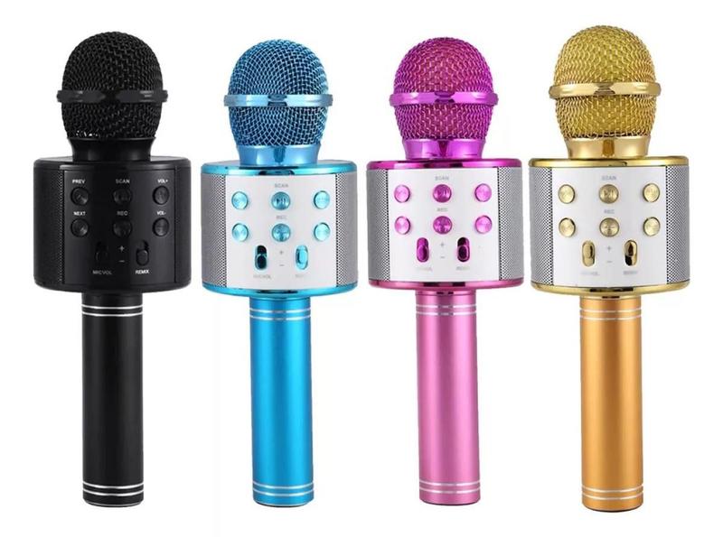 Imagem de Microfone Bluetooth Sem Fio Youtuber Karaoke WS-858