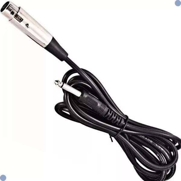 Imagem de Microfone Com Fio  Profissional Metal 5mts M-58 Cor Preto