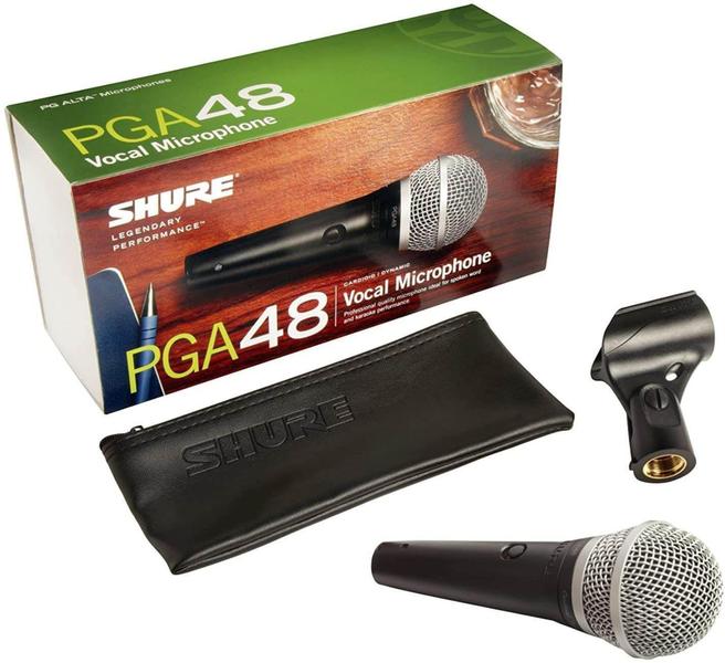 Imagem de microfone com fio shure pga48 lc