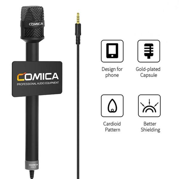 Imagem de Microfone Condensador Comica Hrm-S Para Smartphone