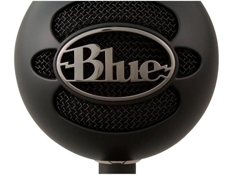 Microfone Condensador USB Blue Snowball Ice Preto p/ Podcasts