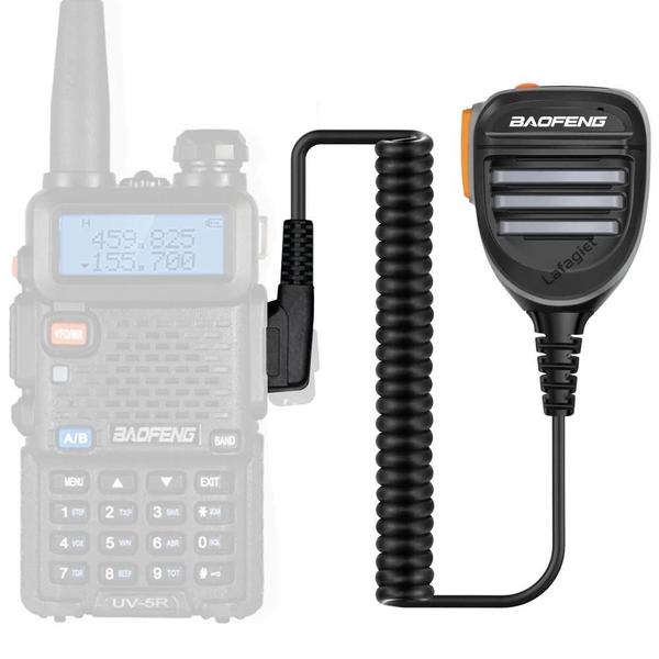 Imagem de Microfone De Alto-falante Baofeng Ptt À Prova D'água Para Uv-5r Bf-888s Uv-82 Uv-10r Uv-s9 Plus Uv