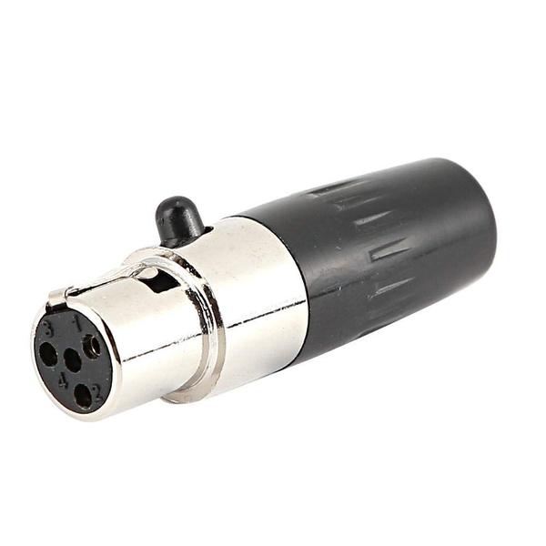 Imagem de Microfone de áudio Mini XLR XLR de 4 núcleos com conector fêmea XLR, 5 unidades