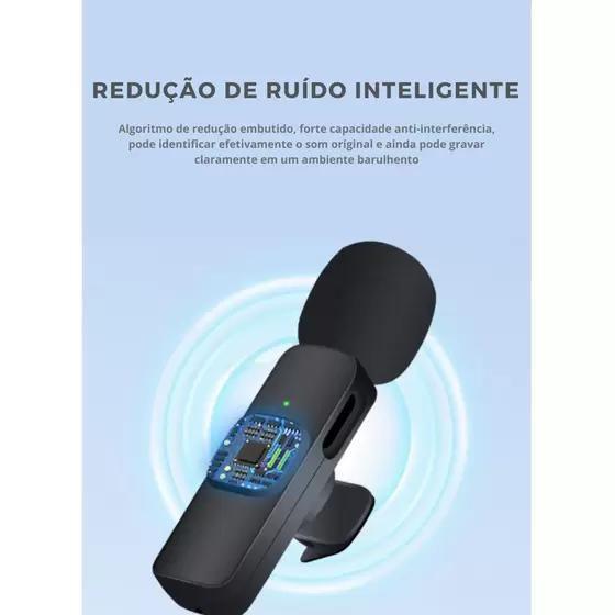 Imagem de Microfone De Lapela Condensador S/ Fio Ideal Para Podcasts