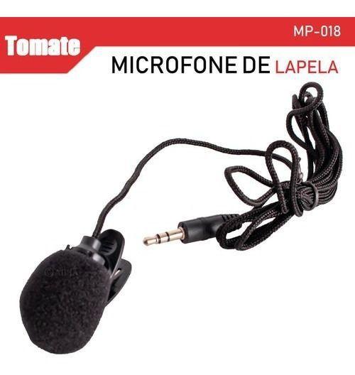 Imagem de Microfone de lapela mp018 tomate MP018 3,5mm P2