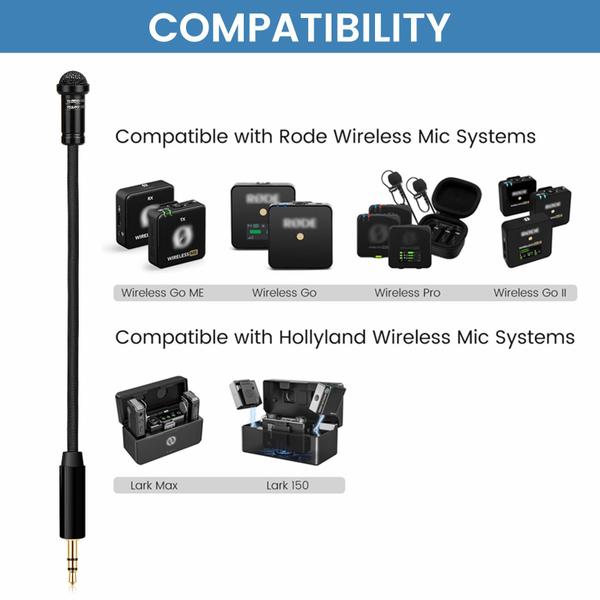 Imagem de Microfone de lapela weishan para Rode Wireless GO 2/ii ME Pro