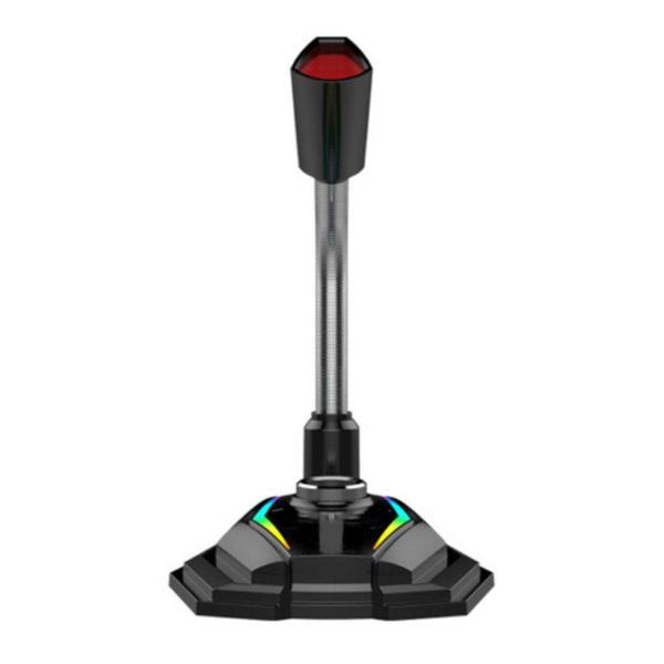 Imagem de Microfone De Mesa Gamer Para Pc Com Led RGB USB Lehmox Gaming Mic Gt-Gk3