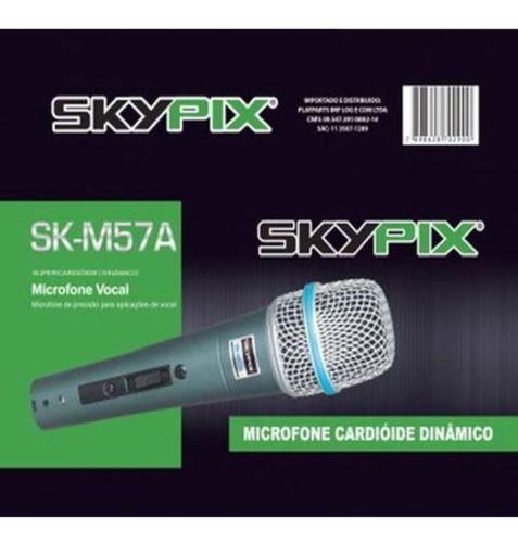 Imagem de Microfone Dinamico Sk-m57a Vocal Cabo 4m Suporte E Bag Skypix