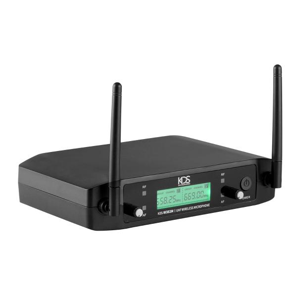 Imagem de Microfone Duplo Bastão Sem Fio Kds-w382m Uhf Xlr Kadosh Cor Preto