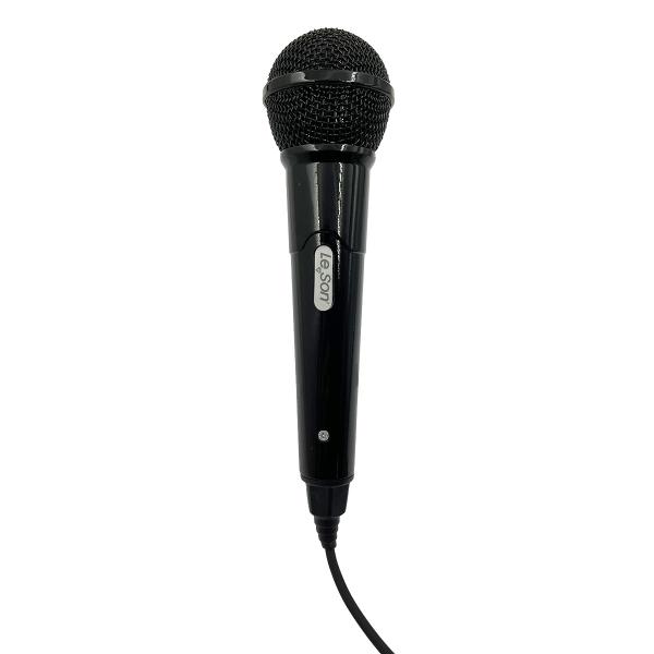 Imagem de Microfone Duplo Karaoke Bar Leson Mk2 Preto E Azul Claro P10