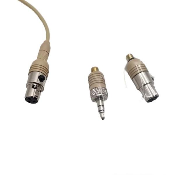 Imagem de Microfone dylan dh-55 headset conderser direcional c/ 3 plugs bege