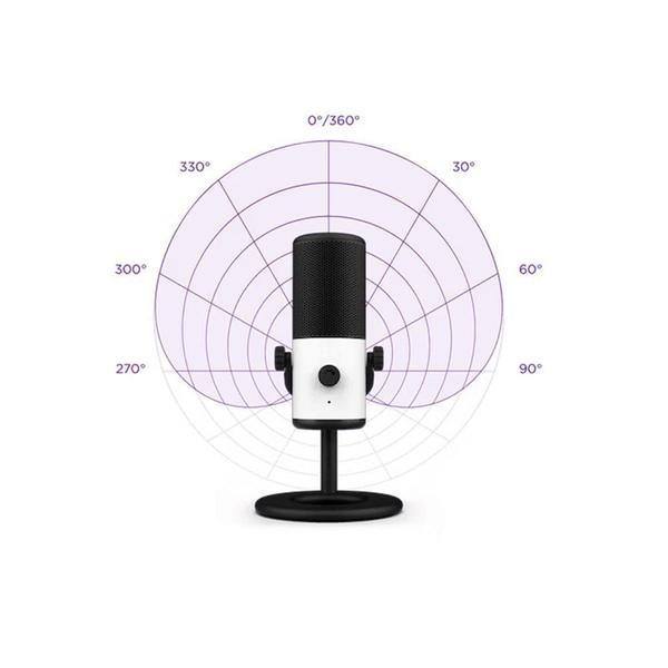 Imagem de Microfone Gamer Nzxt Capsule Mini Branco Cardióide Usb-C