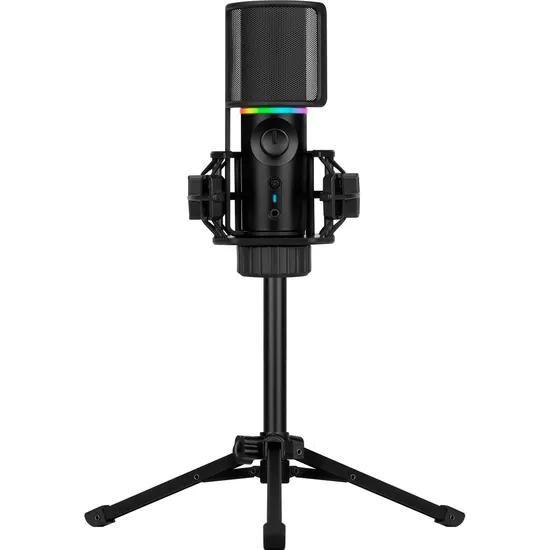 Imagem de Microfone Gamer Streamplify Mic Tripod RGB Com Tripé - Preto 