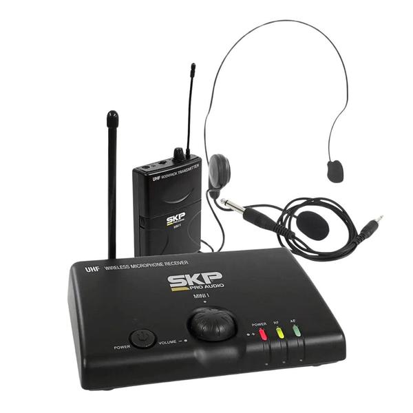 Imagem de Microfone Headset Sem Fio Profissional UHF Mini V SKP