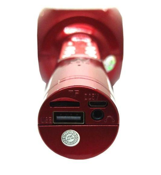 Imagem de Microfone Hifi S Fio Bluetooth Karaokê Speaker Usb Led A-915 - Ltomex