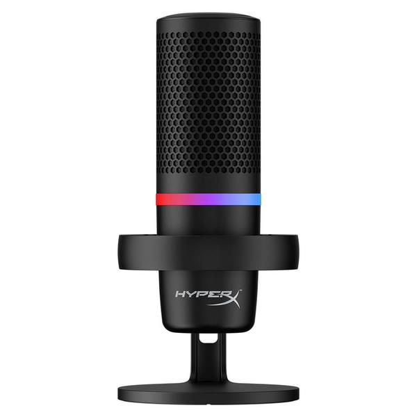 Imagem de Microfone HyperX DuoCast Black Podcast, RGB, USB, Preto - 4P5E2AA