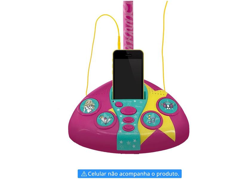 Imagem de Microfone Infantil Barbie Fabuloso com Pedestal