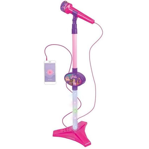 Imagem de Microfone Karaoke Barbie Dreamtopia Com Pedestal Fun