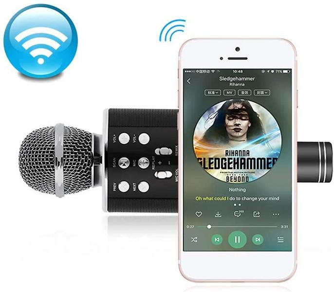 Imagem de Microfone Karaoke Bluetooth Microfone Bluetooth - Preto