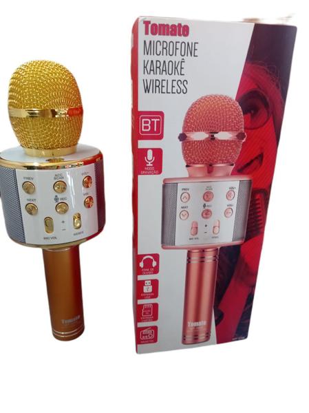 Imagem de Microfone Karaoke Bluetooth Sem Fio Youtubers Tomate Homologação: 158542114373